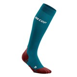 CEP ULTRALIGHT TALL COMPRESSION SOCKS (W) Компрессионные гольфы ультратонкие женские Синий/Красный - фото 283796