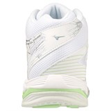 Mizuno WAVE VOLTAGE MID (W) Кроссовки волейбольные женские Белый/Зеленый - фото 283824