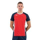 Mizuno PREMIUM HIGH KYU TEE Футболка волейбольная Красный/Темно-синий - фото 284138