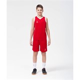 Jögel CAMP BASIC Шорты баскетбольные детские Красный/Белый - фото 284247