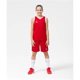 Jögel CAMP BASIC Шорты баскетбольные детские Красный/Белый - фото 284249