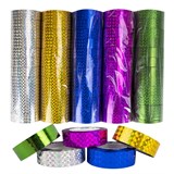 Rusbrand E135 Обмотка для гимнастического обруча, ширина 1,2см, длина 10м Серебристый - фото 284456