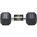 Starfit DB-301 8 КГ Гантель обрезиненная Черный - фото 284491