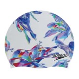 Speedo DIGITAL PRINTED CAP Шапочка для плавания детская Белый/Синий - фото 284599