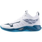 Mizuno WAVE DIMENSION MID Кроссовки волейбольные Белый/Темно-синий/Синий - фото 284722
