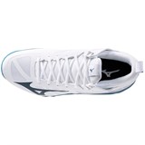 Mizuno WAVE DIMENSION MID Кроссовки волейбольные Белый/Темно-синий/Синий - фото 284725