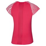 Mizuno PRINTED TEE (W) Футболка теннисная женская Розовый/Белый - фото 284755