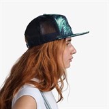Buff TRUCKER CAP KINGARA NIGHT BLUE Бейсболка беговая Темно-синий/Зеленый - фото 284917