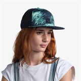 Buff TRUCKER CAP KINGARA NIGHT BLUE Бейсболка беговая Темно-синий/Зеленый - фото 284918