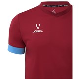 Jögel DIVISION PERFORMDRY UNION JERSEY Футболка Гранатовый/Голубой - фото 284985