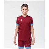 Jögel DIVISION PERFORMDRY UNION JERSEY Футболка Гранатовый/Голубой - фото 284989