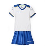 Kelme SHORT SLEEVE FOOTBALL SET KID (3873001-104) Форма футбольная детская Белый/Синий - фото 285026