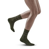 CEP REFLECTIVE MID CUT COMPRESSION SOCKS (W) Компрессионные носки женские Темно-зеленый - фото 285278
