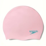 Speedo PLAIN MOULDED SILCONE CAP JR Шапочка для плавания детская Светло-розовый - фото 285287