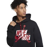 Jordan JUMPMAN CLASSIC FLEECE PO Толстовка баскетбольная Черный/Красный/Белый* - фото 285330