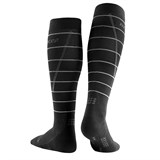 CEP REFLECTIVE TALL COMPRESSION SOCKS (W) Компрессионные гольфы женские Черный/Серый - фото 285341