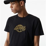 New Era LA LAKERS CHAIN STITCH Футболка баскетбольная Черный/Желтый - фото 285436
