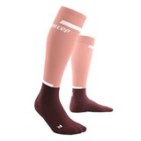 CEP THE RUN COMPRESSION TALL SOCKS 4.0 (W) Компрессионные гольфы женские Красный/Розовый - фото 285845