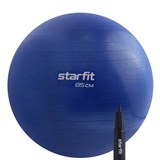 Starfit GB-109, 85 СМ, 1500 Г Фитбол антивзрыв с ручным насосом Темно-синий - фото 286152