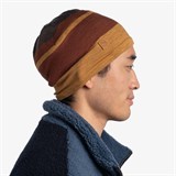 Buff MERINO MOVE HAT MUSTARD Шапка Коричневый/Черный - фото 286214