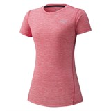 Mizuno IMPULSE CORE TEE (W) Футболка беговая женская Красный - фото 286672