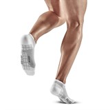 CEP ULTRALIGHT NO SHOW COMPRESSION SOCKS Компрессионные ультракороткие носки Белый/Серый - фото 286747