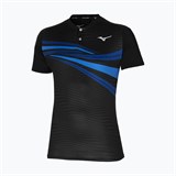 Mizuno SHADOW POLO Поло теннисное Черный/Синий/Голубой - фото 286777