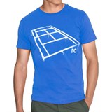 Tennis Technology COURT M WHITE Футболка теннисная Синий/Белый - фото 286886