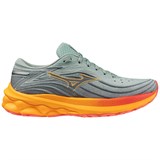 Mizuno WAVE SKYRISE 5 (W) Кроссовки беговые женские Серый/Оранжевый - фото 287183