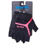 Starfit WG-103 Перчатки для фитнеса Черный/Малиновый - фото 287329