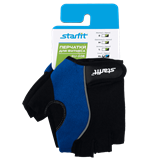 Starfit SU-108 Перчатки для фитнеса Синий/Черный - фото 287522