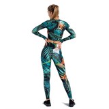 Slavi LEGGINGS POCKET HIGH WAIST JUNGLE Тайтсы женские Темно-синий/Голубой - фото 287546