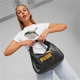 Puma CORE UP HOBO Сумка спортивная Черный/Золотой - фото 287839