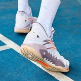 Anta SHOCK WAVE 5 "SALTATION" Кроссовки баскетбольные Белый/Оранжевый/Фиолетовый - фото 287861