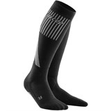 CEP COLD WEATHER TALL COMPRESSION SOCKS (W) Компрессионные гольфы с шерстью мериноса для бега женские Черный/Серый - фото 287885