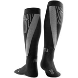 CEP COLD WEATHER TALL COMPRESSION SOCKS (W) Компрессионные гольфы с шерстью мериноса для бега женские Черный/Серый - фото 287886