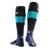 CEP SKI MERINO TALL COMPRESSION SOCKS (W) Компрессионные гольфы с шерстью мериноса для горнолыжного спорта женские Черный/Фиолетовый/Голубой - фото 287991
