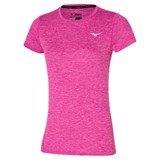 Mizuno IMPULSE CORE TEE (W) Футболка беговая женская Фуксия - фото 288148