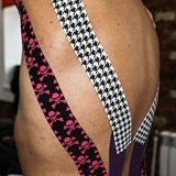 BBTape KINESIO DESIGN 5смx5м Тейп Гусиные лапки Черный/Белый - фото 288424