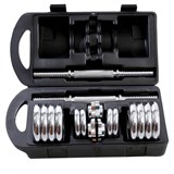 Starfit BB-501 Гантели разборные чугун хромированная сталь в чемодане 2 шт по 7,5 кг - фото 288749