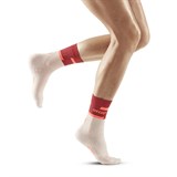 CEP THE RUN COMPRESSION MID CUT SOCKS 4.0 (W) Компрессионные носки женские Белый/Красный - фото 289211