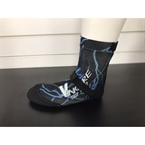 Vincere GRIP SOCKS STRAPPED BLACK Носки для пляжного волейбола (Липкий лого) Черный - фото 289297