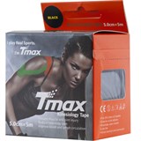Tmax EXTRA STICKY BLACK 5см×5м Кинезиотейп Черный - фото 289324