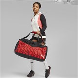 Puma INDIVIDUALRISE MEDIUM BAG Сумка спортивная Черный/Красный узор - фото 289418