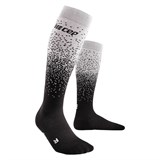 CEP SKI SNOWFALL TALL COMPRESSION SOCKS Компрессионные гольфы для катания на лыжах Серый/Черный - фото 289483