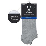 Jögel ESSENTIAL SHORT CASUAL SOCKS Носки низкие (2 пары) Серый/Черный - фото 289694