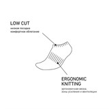 Jögel ESSENTIAL SHORT CASUAL SOCKS Носки низкие (2 пары) Серый/Черный - фото 289695