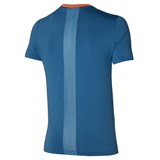 Mizuno SHADOW GRAPHIC TEE Футболка теннисная Синий/Оранжевый - фото 289742