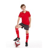 Kelme FOOTBALL SUIT KID Форма футбольная детская Красный/Золотой/Серый - фото 289866