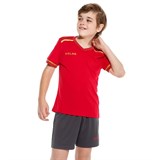 Kelme FOOTBALL SUIT KID Форма футбольная детская Красный/Золотой/Серый - фото 289867